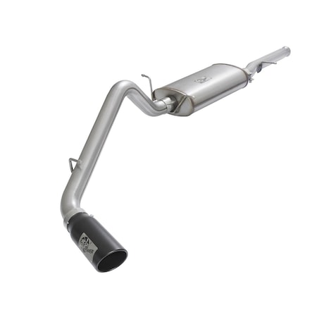Afe Stainless Steel, With Muffler, 3 Inch Pipe Diameter, Single Exhaust With Single Exit 49-44072-B